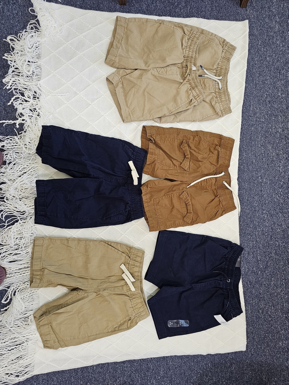 6 Pack Bundle Kids Drawstring Shorts Size Small